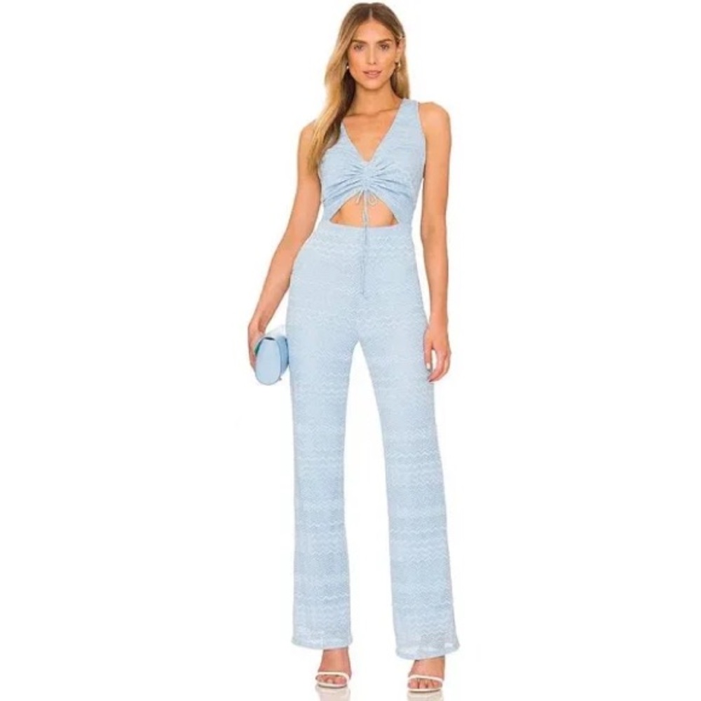 Lovers + Friends Sharon Jumpsuit in Baby Blue Size S
